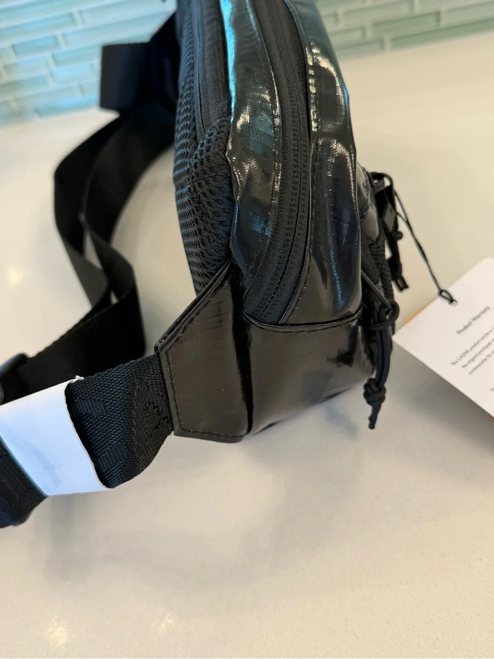 CALPAK Terra Small Sling Bag Obsidian Black Travel Crossbody Belt Bag Fanny NEW